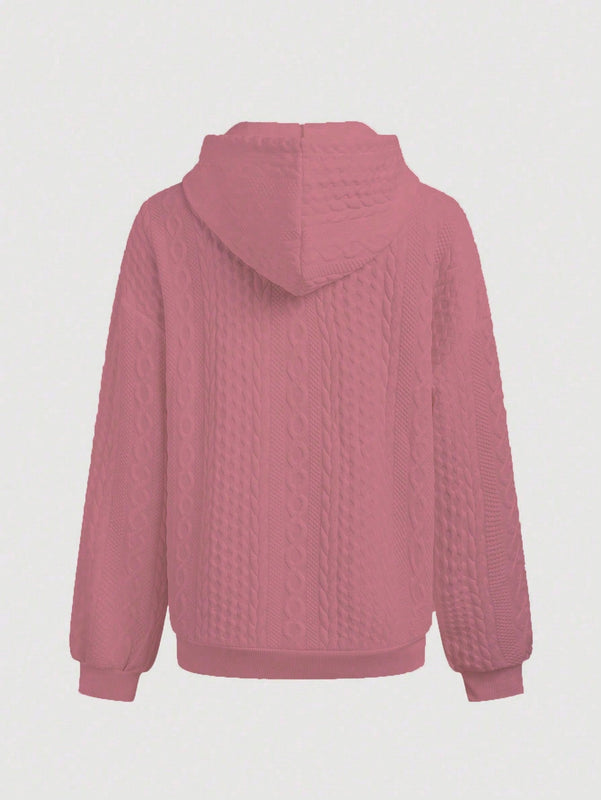 Lune sudadera con capucha texturizada para mujer
