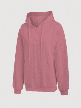 Lune sudadera con capucha texturizada para mujer