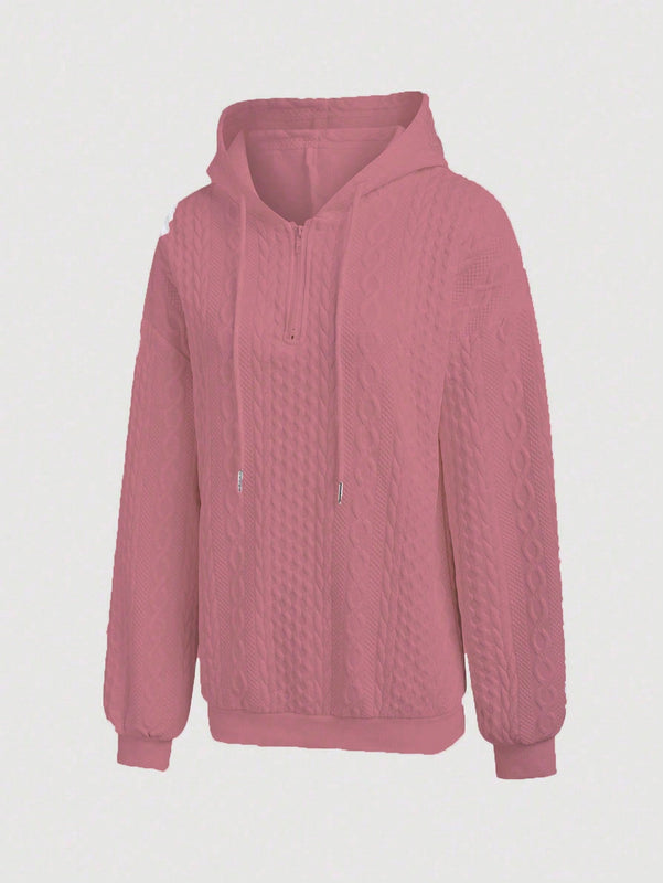 Lune sudadera con capucha texturizada para mujer