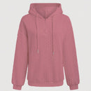 Lune sudadera con capucha texturizada para mujer