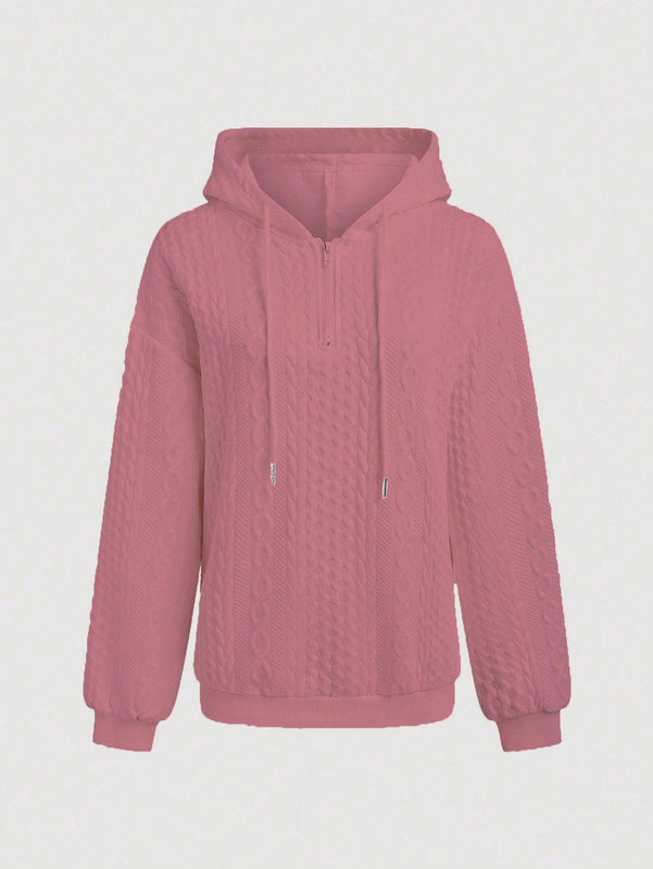 Lune sudadera con capucha texturizada para mujer