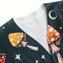 Thisuniquevibe cardigan informal para mujer con estampado de setas verdes lindas, apropiado para otono e invierno, vacaciones, ano nuevo, accion de gracias
