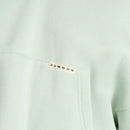 Sumwon women sudadera con capucha corta, de mangas completas, de bordes crudos y con forma de caja