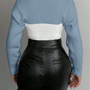 Foxxy cardigan de punto casual de unicolor con escote en v y manga larga para mujer, otono/invierno