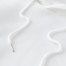 Ezwear sudadera con capucha blanca informal de talla estandar con estampado de texto "new york" para mujer