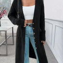 Cardigan con detalles de patron especial y bolsillo