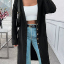 Cardigan con detalles de patron especial y bolsillo