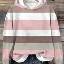 Lune sudadera con capucha de estampado floral vintage todo sobre en estilo minimalista casual, adecuada para otono/invierno