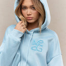 Missguided sudadera con capucha con cordones y logotipo bordado