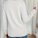 Sueter tipo cardigan de punto de manga larga para mujer, basico, cuello en v, botones, prendas de punto, tops de invierno