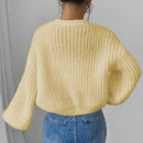 Essnce cardigan holgado y tejido suelto, manga larga informal para otono/invierno