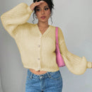 Essnce cardigan holgado y tejido suelto, manga larga informal para otono/invierno