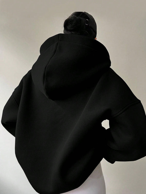 Essnce sudadera con capucha informal con estampado de letras para mujer, para uso diario
