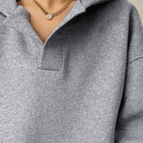 Ezwear sudadera con capucha de corte holgado para mujer, casual de primavera/otono, de manga larga con cremallera, holgada, regular, color albaricoque, hombros caidos, sudaderas para mujer