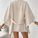Frenchy abrigo de lana de estilo minimalista de moda, versatil y casual, para otono/invierno