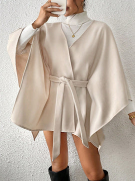 Frenchy abrigo de lana de estilo minimalista de moda, versatil y casual, para otono/invierno