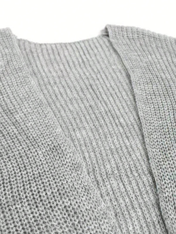 Cardigan con capucha y botones delanteros, cardigan informal de manga larga para otono e invierno, ropa de mujer