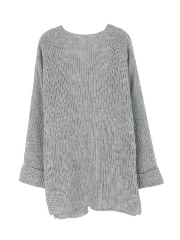 Cardigan con capucha y botones delanteros, cardigan informal de manga larga para otono e invierno, ropa de mujer