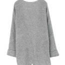 Cardigan con capucha y botones delanteros, cardigan informal de manga larga para otono e invierno, ropa de mujer