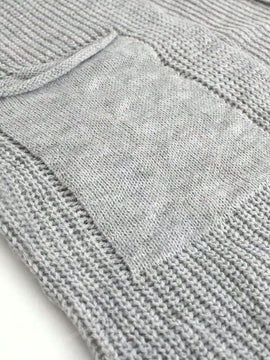 Cardigan con capucha y botones delanteros, cardigan informal de manga larga para otono e invierno, ropa de mujer