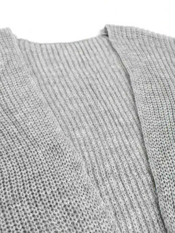 Cardigan con capucha y botones delanteros, cardigan informal de manga larga para otono e invierno, ropa de mujer