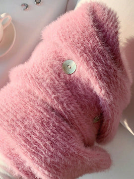 Ezwear chaqueta corta de mujer de manga larga con hombros caidos y unicolor, para otono/invierno