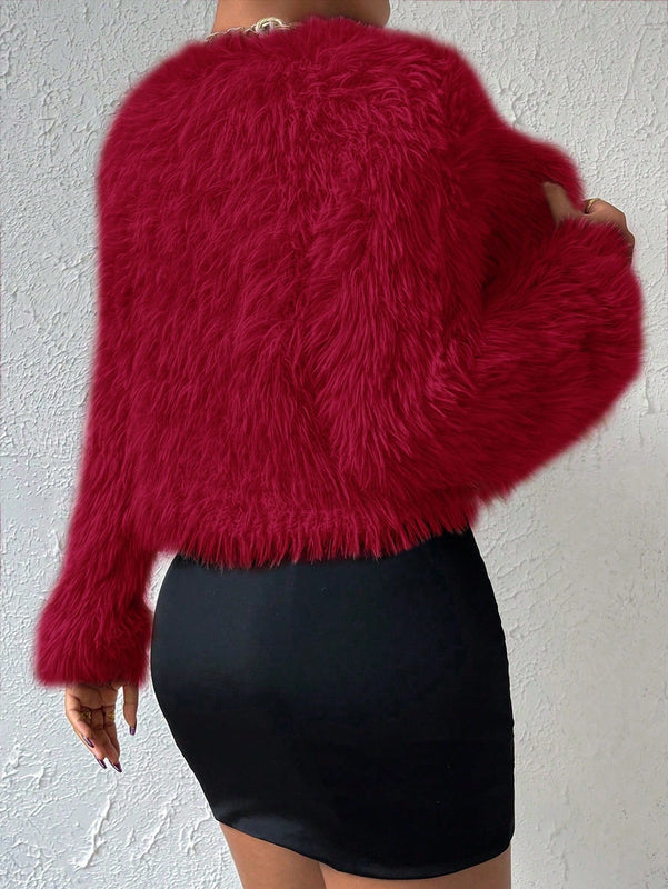 Allurite cardigan de mujer, sueter suave de unicolor, estilo simple y de moda casual para el dia a dia