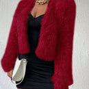 Allurite cardigan de mujer, sueter suave de unicolor, estilo simple y de moda casual para el dia a dia