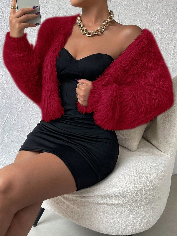 Allurite cardigan de mujer, sueter suave de unicolor, estilo simple y de moda casual para el dia a dia