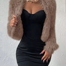 Allurite cardigan de mujer, sueter suave de unicolor, estilo simple y de moda casual para el dia a dia