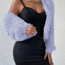 Allurite cardigan de mujer, sueter suave de unicolor, estilo simple y de moda casual para el dia a dia