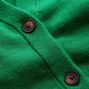 Cardigan a rayas para mujer con cuello en v, manga larga y abotonado, tops de punto para otono y ropa urbana