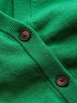 Cardigan a rayas para mujer con cuello en v, manga larga y abotonado, tops de punto para otono y ropa urbana