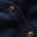 Cardigan a rayas para mujer con cuello en v, manga larga y abotonado, tops de punto para otono y ropa urbana