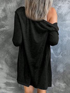 Hotapei cardigan de navidad de manga larga con diseno de arbol de navidad para mujer