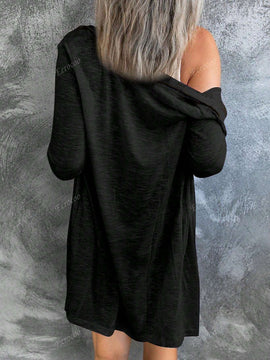 Hotapei cardigan de navidad de manga larga con diseno de arbol de navidad para mujer