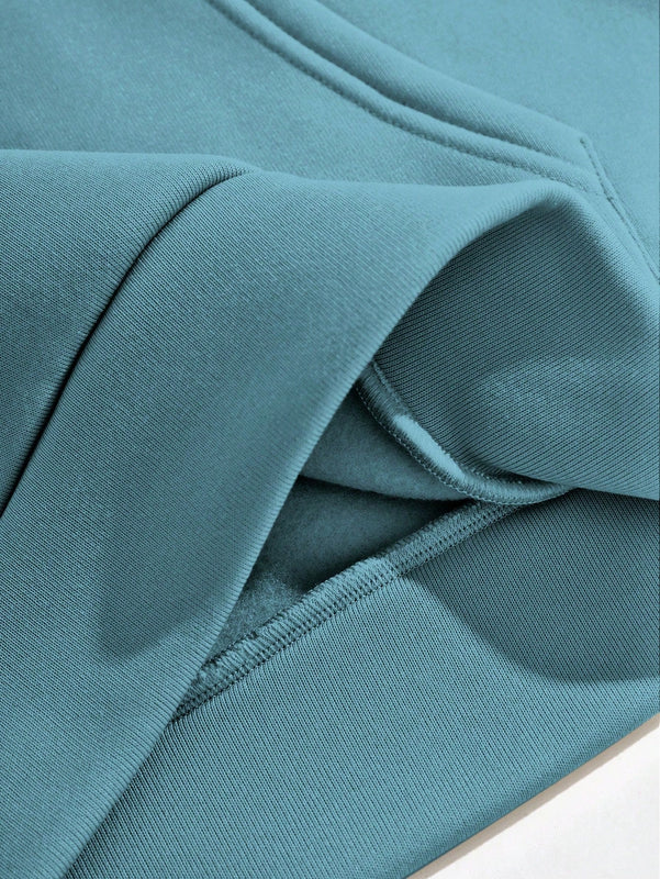 Lune sudadera con capucha informal para mujer con estampado de letra y pata de perro, para otono/invierno