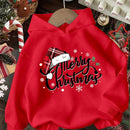 Ezwear sudadera holgada informal con capucha y estampado de arbol de navidad simple, adecuada para otono/invierno para mujeres