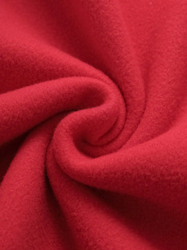Ezwear sudadera con capucha de ajuste holgado y gruesa con estampado minimalista "feliz ano nuevo" de color rojo casual para mujer