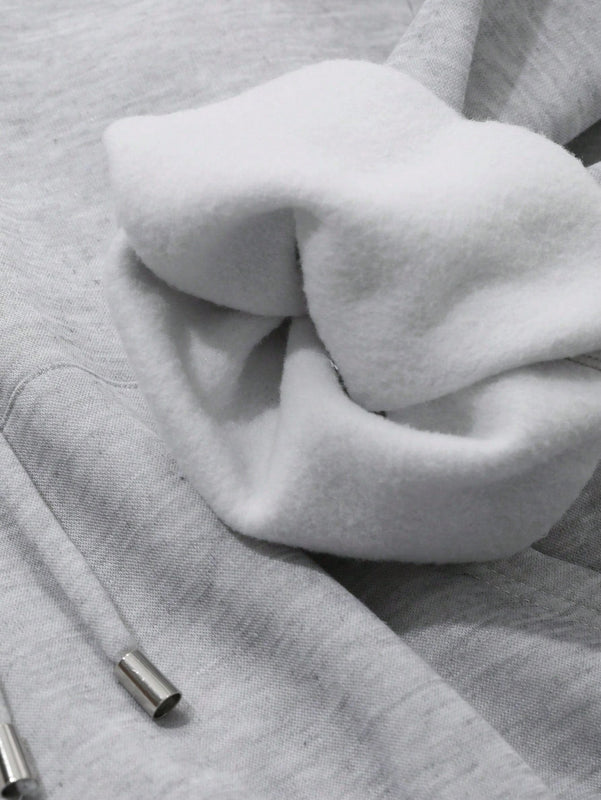 Dazy sudadera con capucha corta de unicolor informal para mujer, de manga larga, para otono/invierno