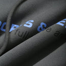 Dazy sudadera con capucha de felpa con estampado de letras, estilo casual y holgado para mujer