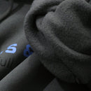 Dazy sudadera con capucha de felpa con estampado de letras, estilo casual y holgado para mujer