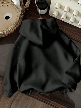 Ezwear sudadera holgada informal con capucha y estampado de arbol de navidad simple, adecuada para otono/invierno para mujeres