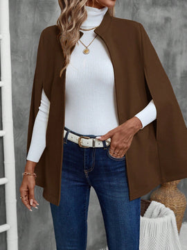 Emery rose ropa de otono para mujer, abrigo de lana con estilo de capa elegante para mujer, ropa de oficina para mujer
