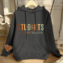 Ezwear sudadera con capucha de manga larga, impresion de eslogan y cordon, con bolsillo, para mujer en otono