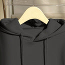 Ezwear sudadera con capucha de manga larga, impresion de eslogan y cordon, con bolsillo, para mujer en otono