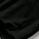 Ezwear sudadera holgada y casual de mujer con cremallera estampada con un gato lindo, sudadera con capucha negra de manga larga con hombros caidos