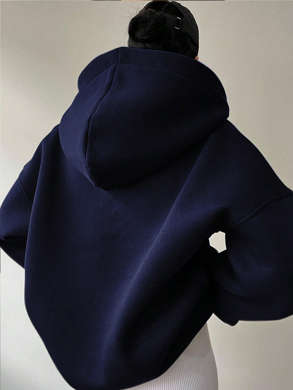 Essnce sudadera con capucha informal con estampado de letras para mujer, para uso diario