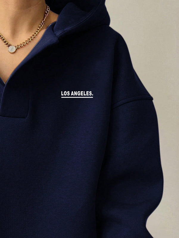 Essnce sudadera con capucha informal con estampado de letras para mujer, para uso diario