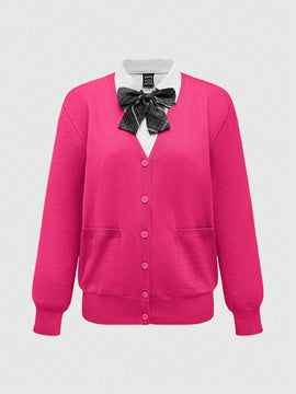 Romwe j-fashion cardigan estilo universitario casual y dulce para mujer de otono/invierno